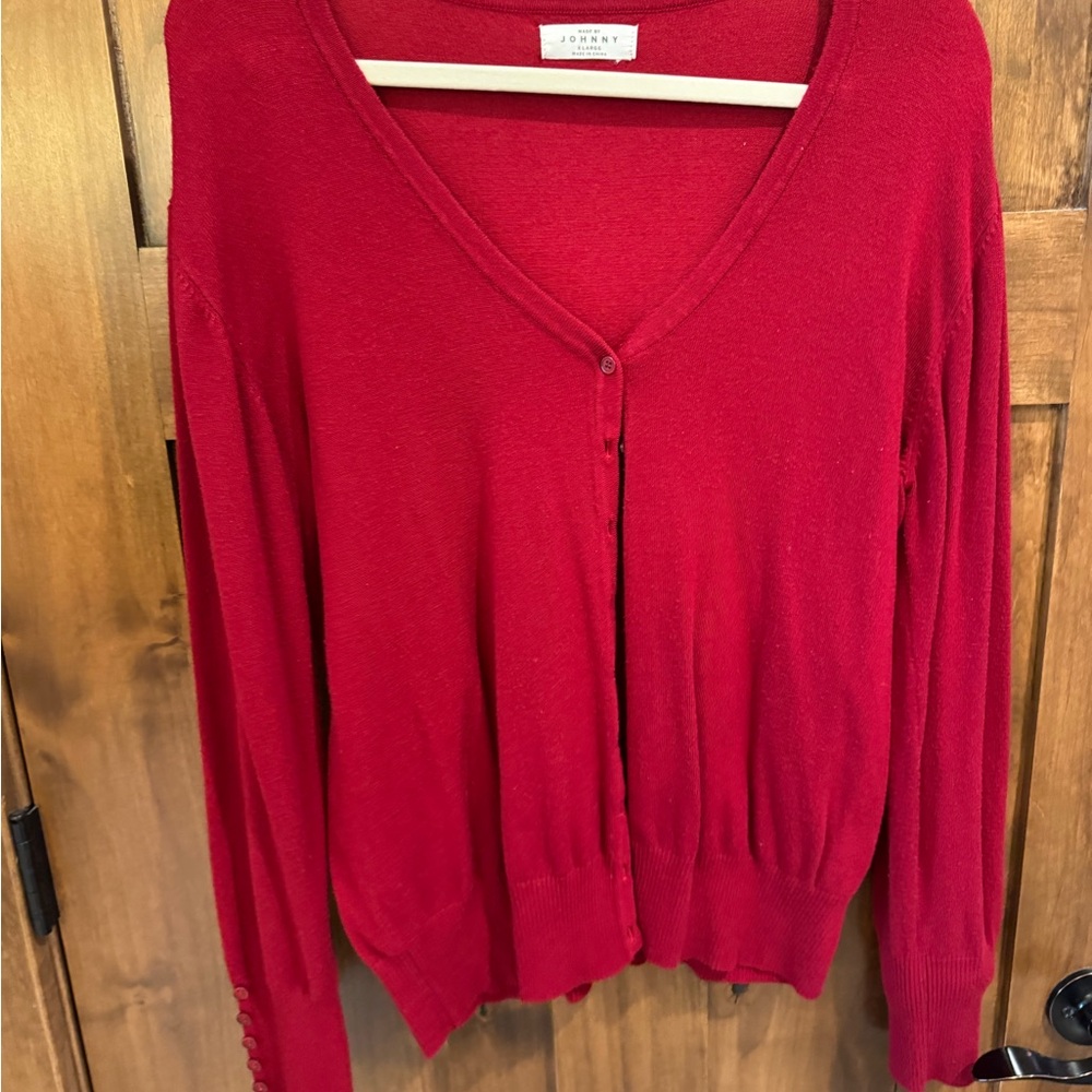 Red sweater